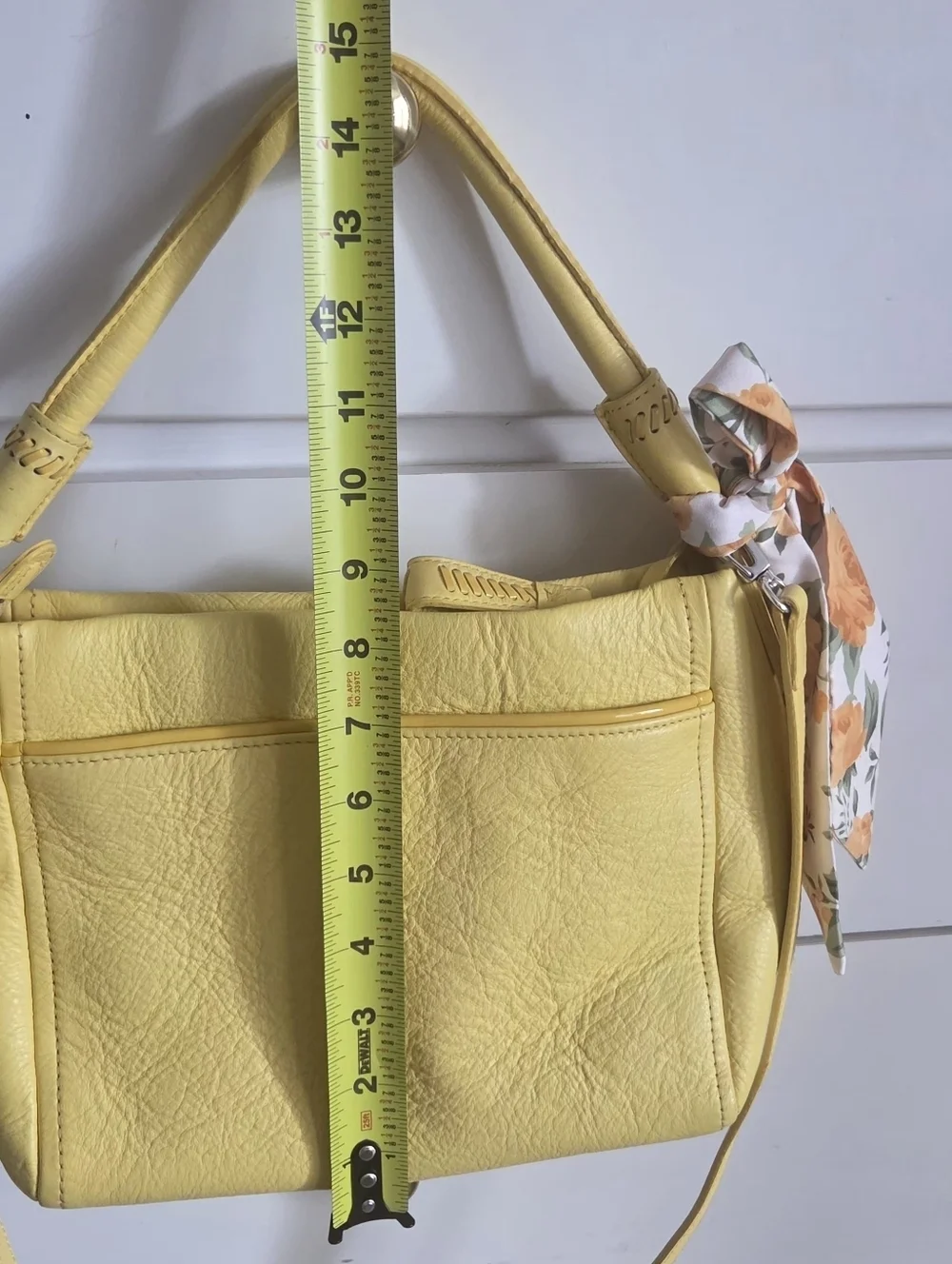 Brighton Yellow Shoulder Bag with Gold Hardware